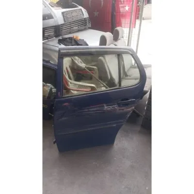 Volkswagen Polo hatchback 97 01 sol arka mavi renk çıkma hatasız kapı