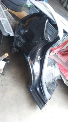 2005-2012 model Seat Leon sağ arka çamurluk çıkma orjinal siyah renk